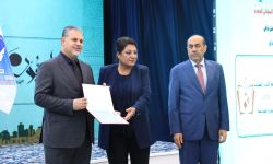 رئيس منظمة نخيل عراقي الثقافية الشاعر د. مجاهد أبو الهيل يكرم الفائزين ولجان التحكيم في مهرجان “جواهريون السادس”