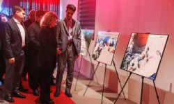 السيدة الأولى تفتتح معرضا للصور النادرة عن فاجعة حلبچة