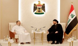 رئيس تيار الحكمة عمار الحكيم خلال لقائه بالملا الحاج باسم الكربلائي : الشعائر الحسينية حفظت الإسلام في العراق.