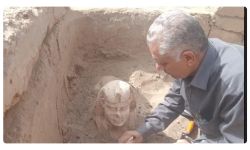 العثور على تمثال مصغر يشبه أبو الهول