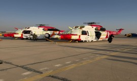 الدفاع المدني تتسلم أول دفعة من الطائرات المروحية المستخدمة في عمليات الإنقاذ والإطفاء