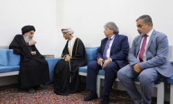 المرجع الديني الأعلى السيد السيستاني يستقبل ممثل الأمين العام للأمم المتحدة