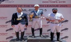 فارس عراقي يتوج بلقب بطولة الشهر لقفز الحواجز في عمّان