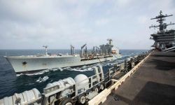 "الوحيدة التي تزوّد يو أس أس لينكولن بالوقود"..  "بيغ هورن" تجنح في بحر العرب